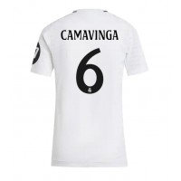 Camiseta Real Madrid Eduardo Camavinga #6 Primera Equipación Replica 2024-25 para mujer mangas cortas